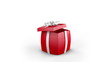 Gift Box Opens and hearts fly. Alpha channel is included