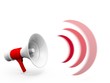 Megaphone really loud