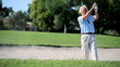 Senior Gentleman Playing Golf