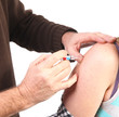 Photo: Getting a vaccination Getting a vaccination