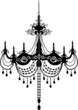 black chandelier