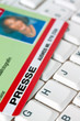 Presseausweis eines Journalisten