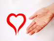 Photo: hand & heart hand & heart