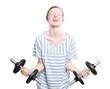 Foto: Girl with weights Girl with weights