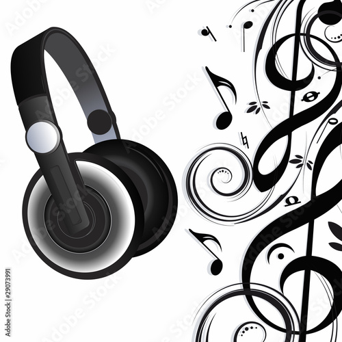  Headphone Music on Headphones And Music Notes    Nobilior  29073991   See Portfolio