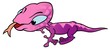 Lizard - colored cartoon illustration
