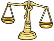 Scales - colored cartoon illustration