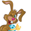 Osterhase mit Ei