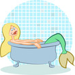 mermaid bath