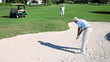 Retired Couple Keeping Active Playing Golf