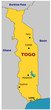 Carte du Togo