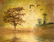 abstract vintage landscape