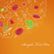 Abstract illustration with flowers.