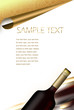 illustrated wine bottle. drinks menu illustrated wine bottle. drinks menu