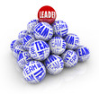 Leader and Team - Balls Forming Pyramid