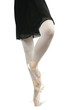 close up of ballerinas legs