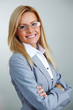 business woman in glasses