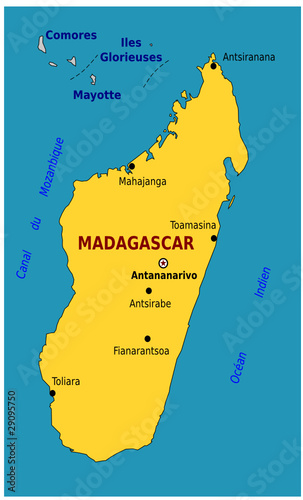Carte de Madagascar