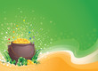 A Pot of gold on Saint Patrick's Day.