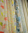 Fabrics, silk, organza, satin