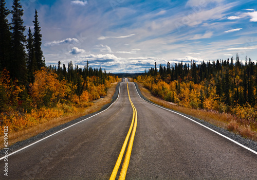 Photo: Alaska Yukon Highway endlose Weite Alaska Yukon Highway endlose Weite