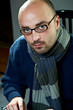 Portrait of a bald writer Portrait of a bald writer