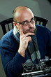 Portrait of a bald writer Portrait of a bald writer