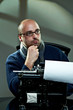 Portrait of a bald writer Portrait of a bald writer