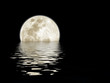 Moon over water
