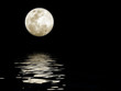 Photo: Full Moon over water Full Moon over water
