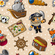 seamless pirate pattern