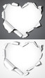 Paper hearts. Vector illustration