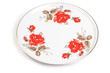 Painted a plate isolated on the white background Painted a plate isolated on the white background