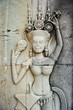 Apsara on the wall of Angkor wat, Cambudia