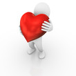 Hugging a big heart