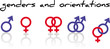 genders and orientations