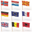 Collection of european flags Collection of european flags