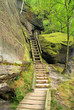 Affensteinweg - path through mountains Affensteine 02