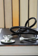 Stethoscope and books