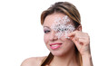 The girl with a snowflake The girl with a snowflake