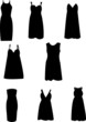 dress silhouette - vector dress silhouette - vector