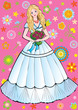 Beautiful girl with flowers. Vector art-illustration. Beautiful girl with flowers. Vector art-illustration.