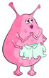 Alien with baby clothing