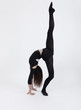 la gymnaste en grand écard jambe levée