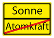 Schild Atomkraft-Sonne
