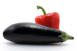 Paprika mit Aubergine