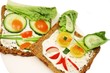 lustig belegte Brote