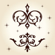 retro ornament calligraph vector