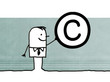 Illustration: man & copyright man & copyright