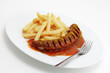 Currywurst mit Pommes frites